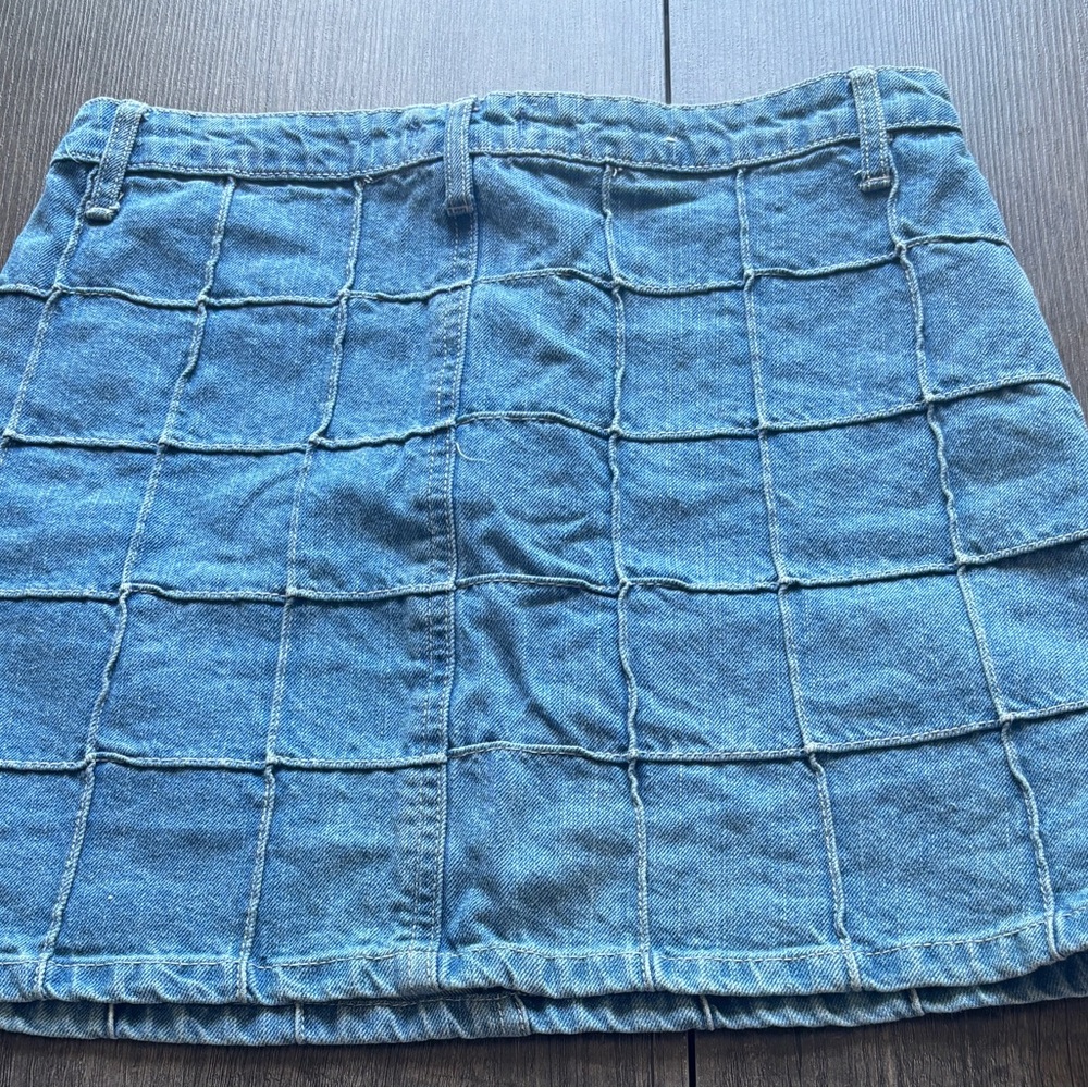 Forever 21 Blue A-Line Mini Skirt Casual